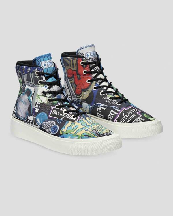 Converse Skidgrip Beat The World Sneakers High Flerfarvede | CV-236KDW