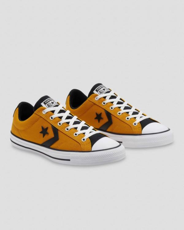 Converse Star Player Sneakers Low Gul Sort | CV-514CJK