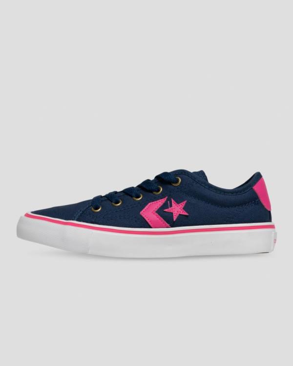 Converse Star Replay Sneakers Low Blå Lyserød | CV-643XPS