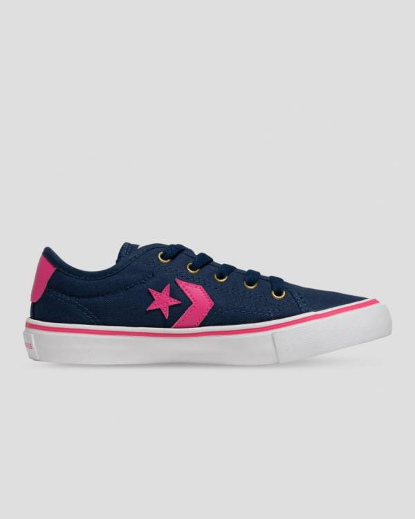 Converse Star Replay Sneakers Low Blå Lyserød | CV-643XPS