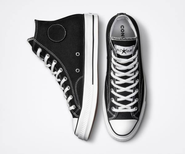 Converse Stussy Chuck 70 Sneakers High Sort Hvide | CV-014HDR